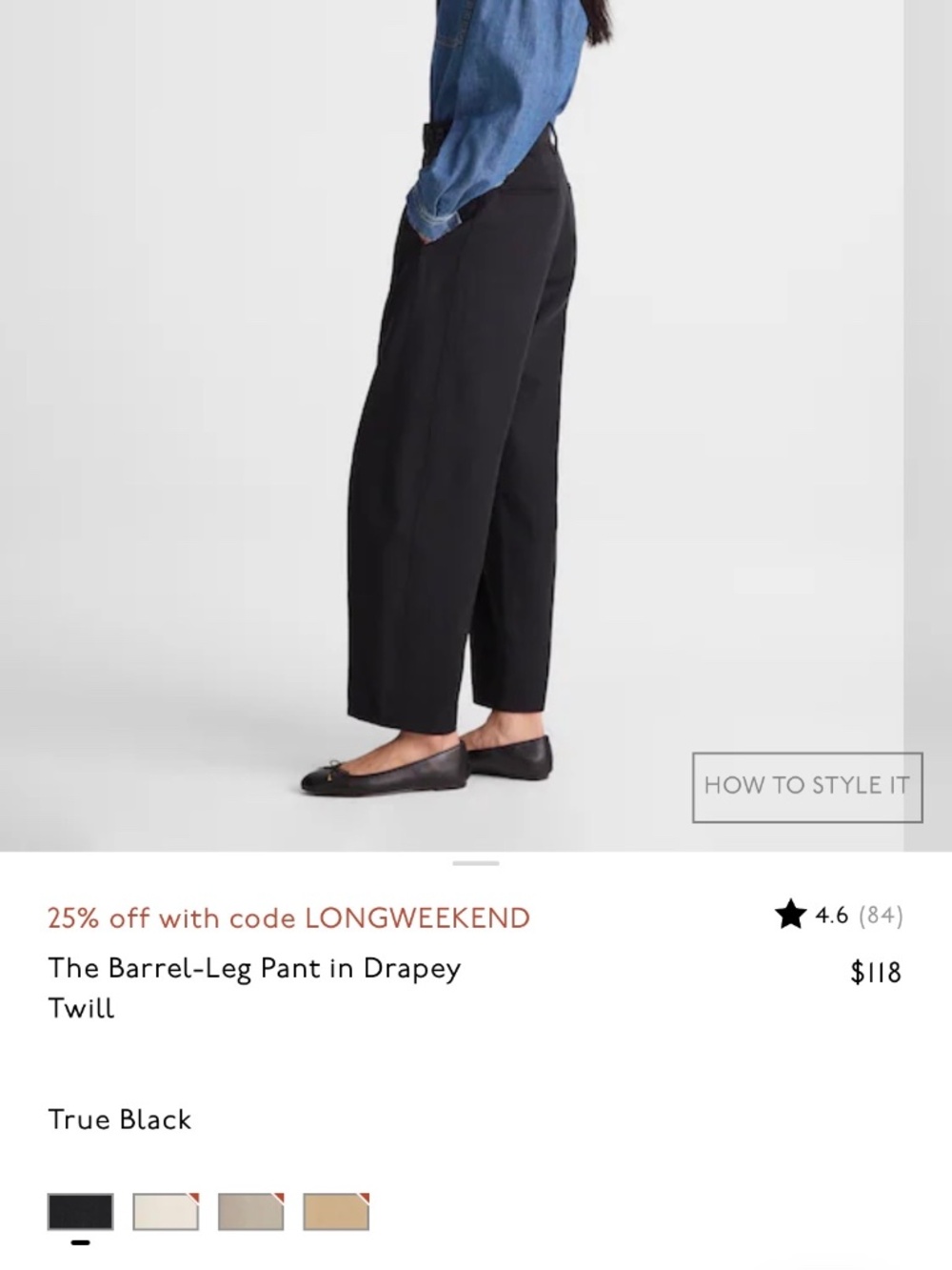 Madewell barrel trousers sz 6 short nwt